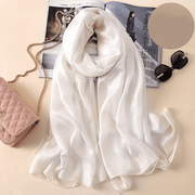 Women's thin polyester scarf, view 2 - MRSLM
