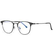 unisex blue light blocking metal frame glasses, view 5 - MRSLM