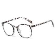 retro round flat mirror glasses, view 3 - MRSLM