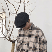 casual wool felt octagonal beret - MRSLM