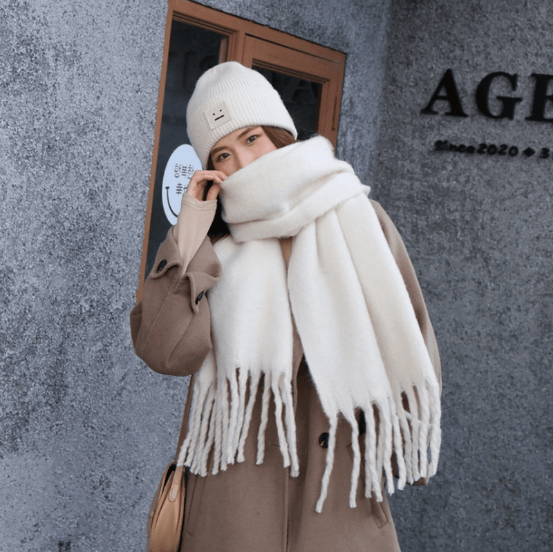 solid color windproof shawl scarf, view 5 - MRSLM