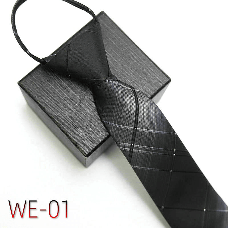 Men's striped polyester silk tie - MRSLM