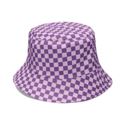 Checkerboard plaid bucket hat, view 3 - MRSLM