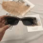 vintage square unisex sunglasses, view 3 - MRSLM