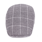 Men's cotton plaid cap, view 7 - MRSLM