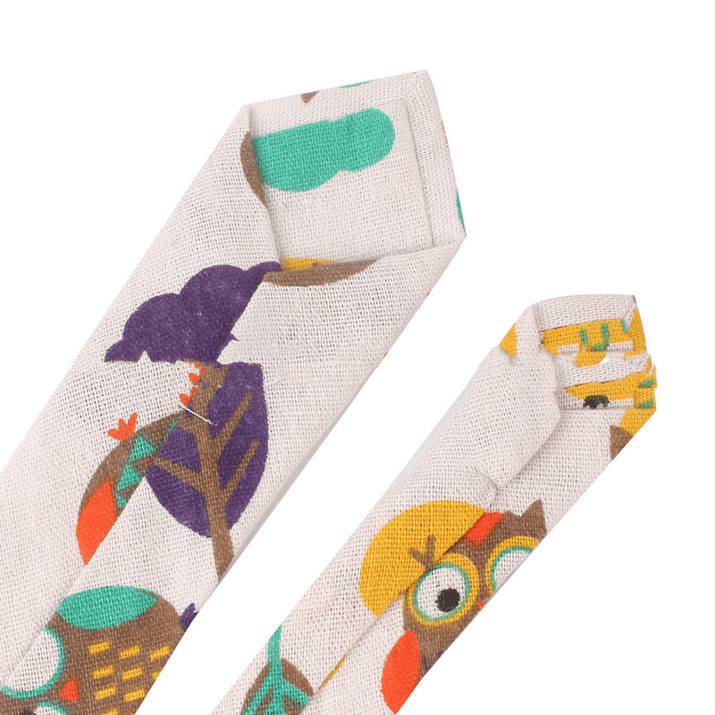 cartoon animal print tie, view 24 - MRSLM