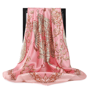 retro silk satin square scarf, view 7 - MRSLM