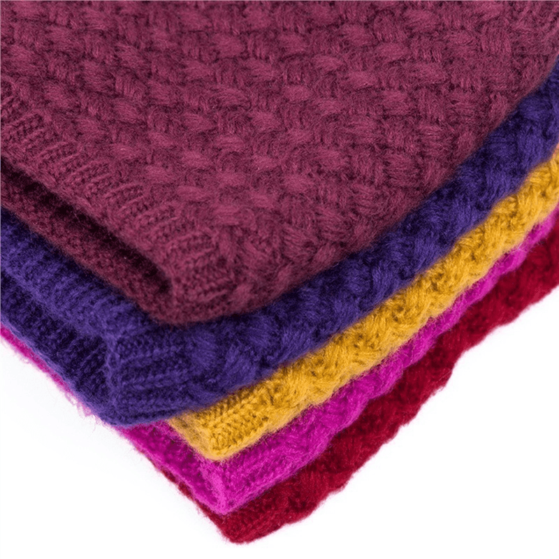 cotton warm neck collar scarf, view 5 - MRSLM