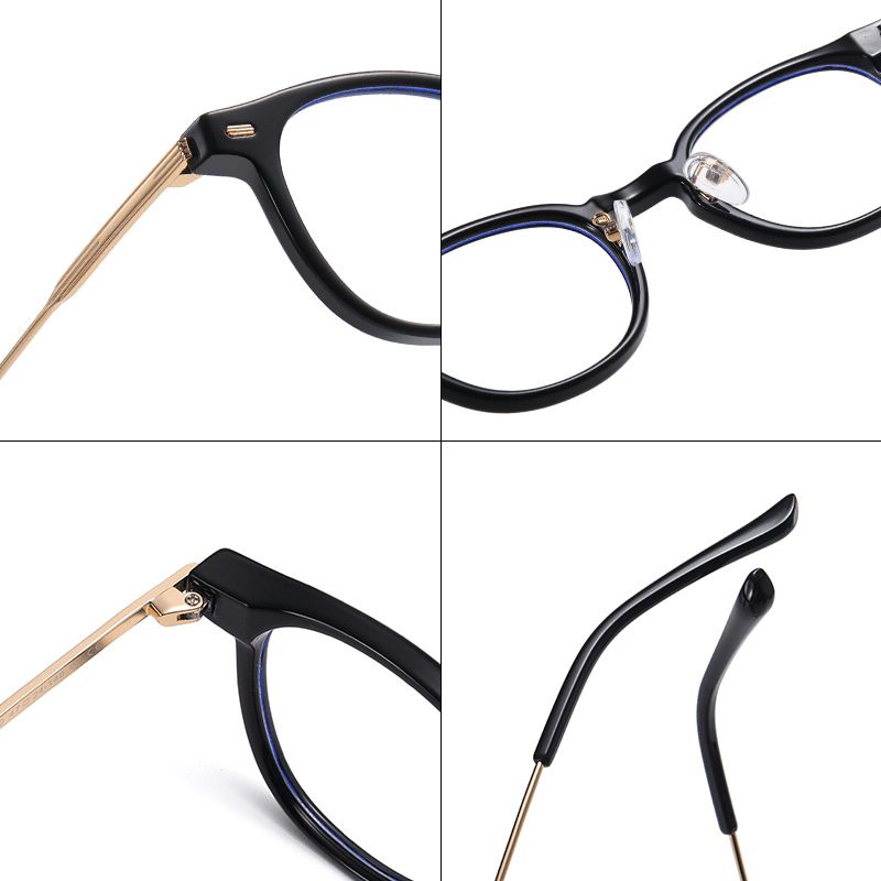 retro TR90 flat mirror glasses, view 7 - MRSLM