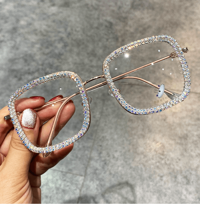 ladies square diamond sunglasses, view 7 - MRSLM