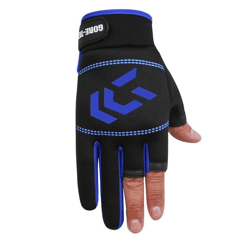 Three-finger ice silk fishing gloves, view 3 - MRSLM