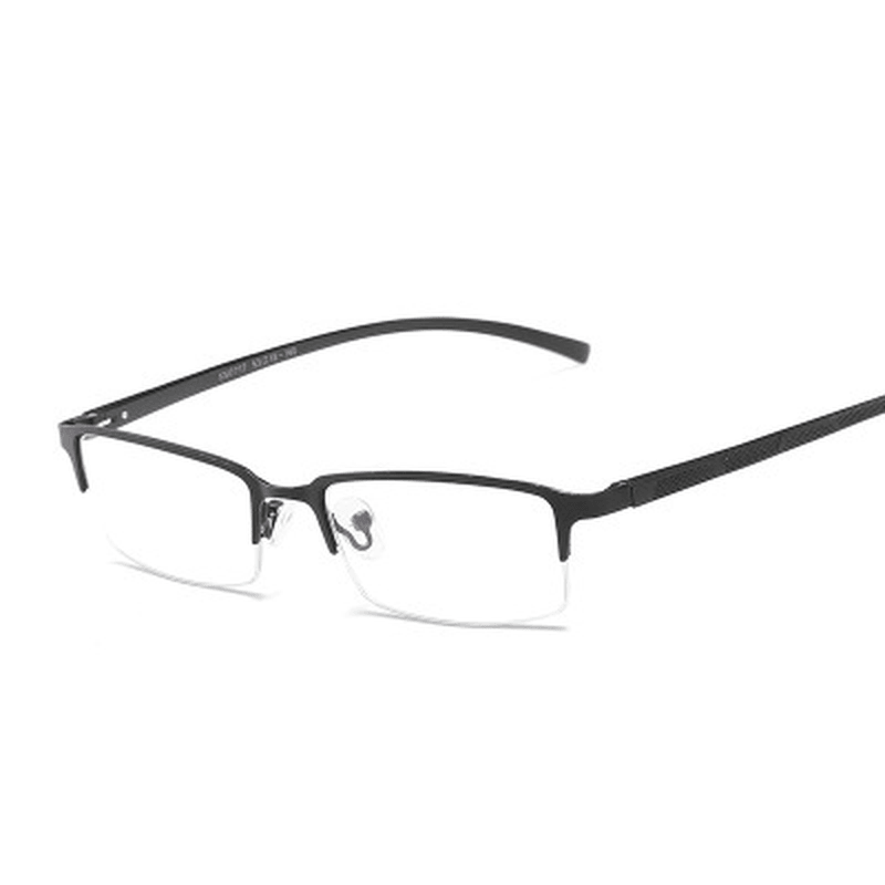 men's retro half frame glasses, view 3 - MRSLM