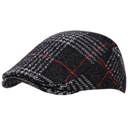 retro linen newsboy beret, view 9 - MRSLM