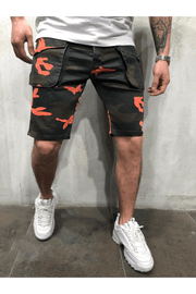 men's camouflage multi-pocket shorts - MRSLM