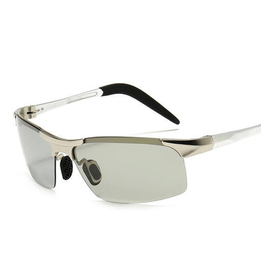 Polarized Color Changing Sunglasses Myopia Aluminum Magnesium Men'S Sunglasses Sunglasses Riding Glasses Driving Mirror 8177S - MRSLM