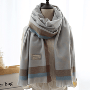 thick imitation cashmere scarf shawl, view 9 - MRSLM
