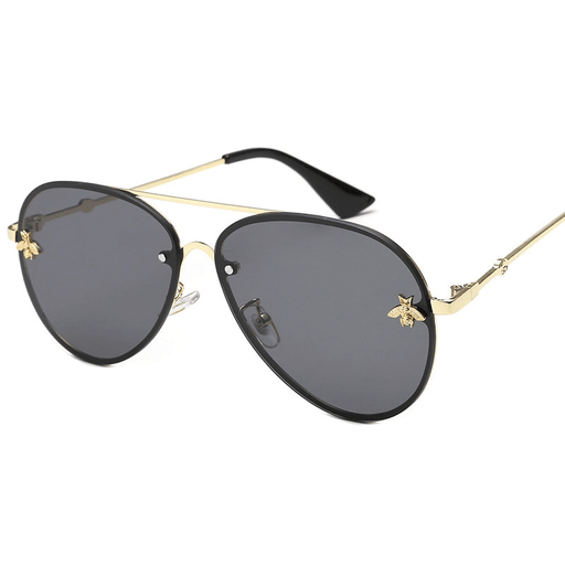 large gold metal frame UV400 sunglasses - MRSLM