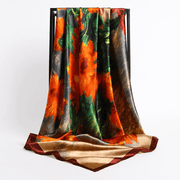 retro silk satin square scarf, view 14 - MRSLM