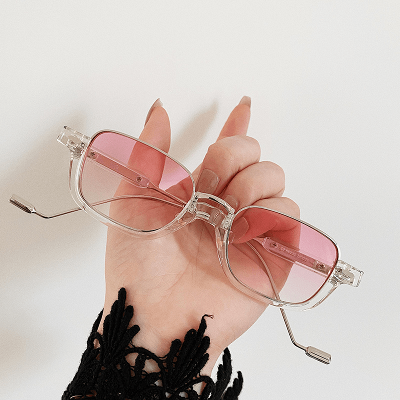 Ultralight rectangle metal sunglasses, view 6 - MRSLM