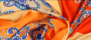 ladies printed silk scarf, view 3 - MRSLM