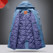 thick mid-length hooded padded jacket, view 4 - MRSLM