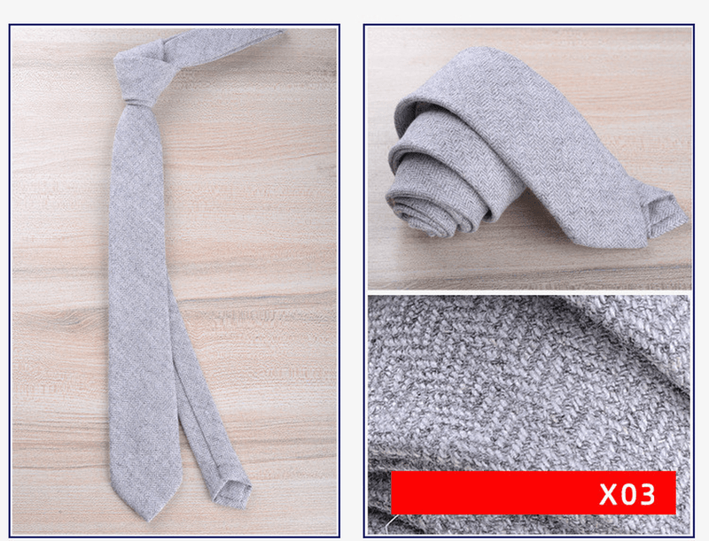 men's wool tie, view 4 - MRSLM