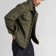 men's suede workwear jacket, view 4 - MRSLM