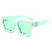 women's square frame sunglasses, view 3 - MRSLM