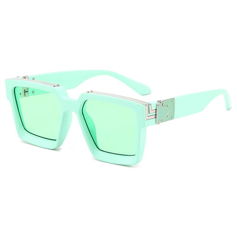 women's square frame sunglasses, view 3 - MRSLM