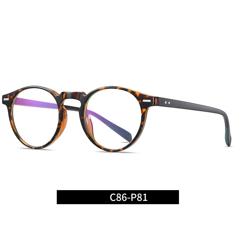 retro blue light blocking glasses, view 2 - MRSLM