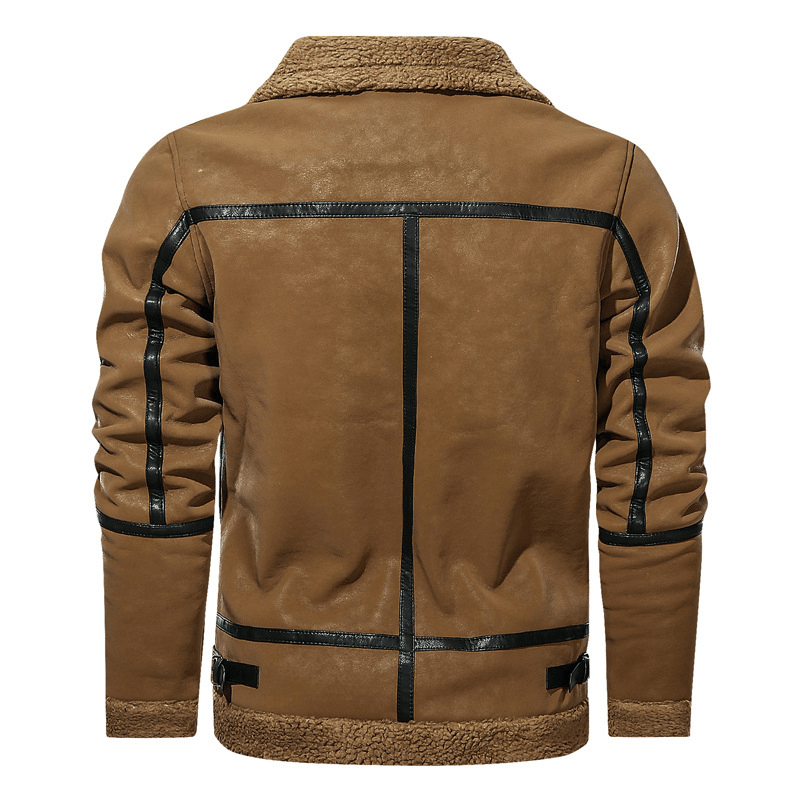 men's PU leather jacket, view 7 - MRSLM