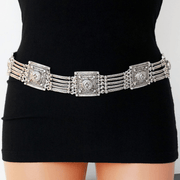 Vintage rectangular alloy waist chain - MRSLM