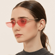 semicircle rimless sunglasses, view 4 - MRSLM