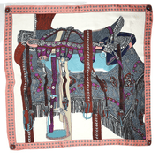 women's small square floral scarf, view 15 - MRSLM