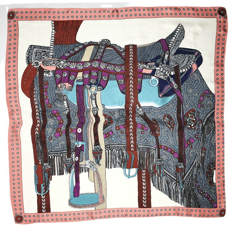 women's small square floral scarf, view 15 - MRSLM