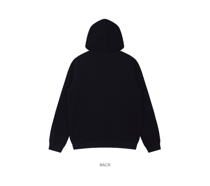 Retro Font European and American Style plus Velvet Hooded Pullover Street Fried Sweater - MRSLM