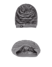 men's knitted wool cap, view 3 - MRSLM