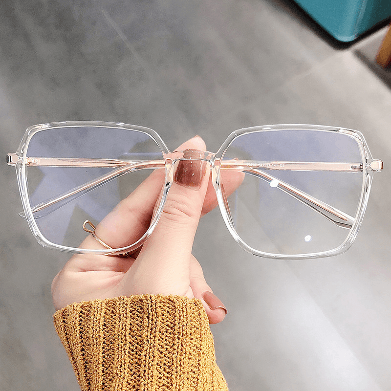unisex TR90 square anti-blue light glasses, view 3 - MRSLM