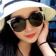 retro big frame women's sunglasses, view 4 - MRSLM