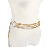 Women's multilayer rhinestone waist chain, view 5 - MRSLM