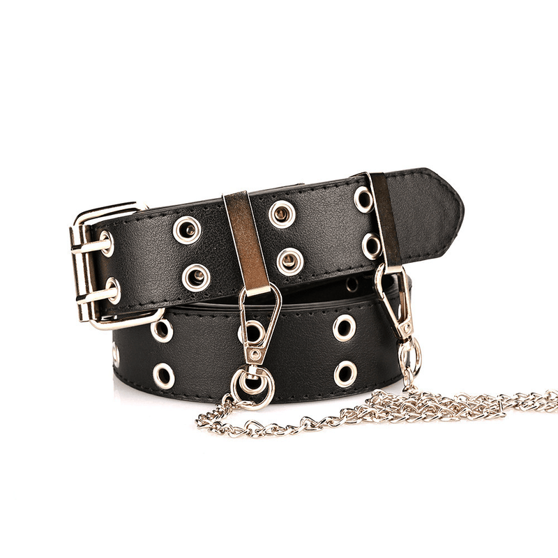 Women's punk chain belt, view 2 - MRSLM
