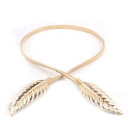 women's leaf metal waist chain, view 3 - MRSLM