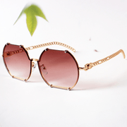 irregular rimless sunglasses - MRSLM