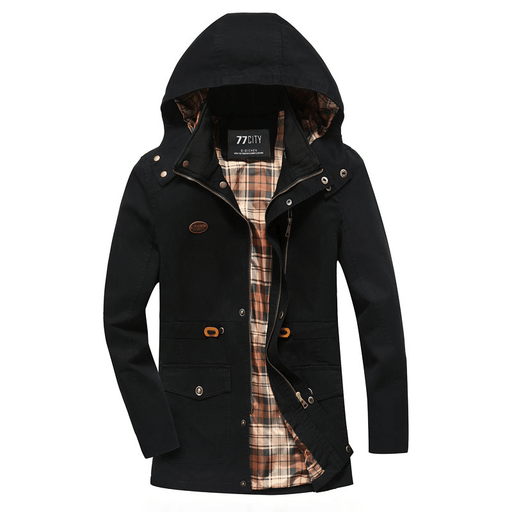 men's military-style mid-length jacket - MRSLM