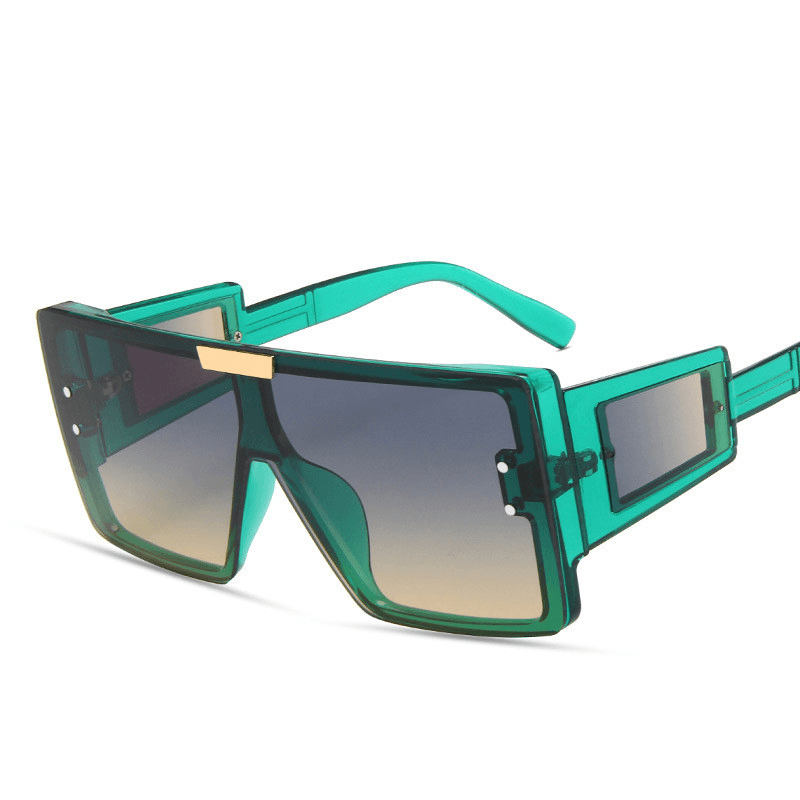 Large square one-piece sunglasses, view 4 - MRSLM