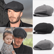 casual wool felt octagonal beret, view 2 - MRSLM
