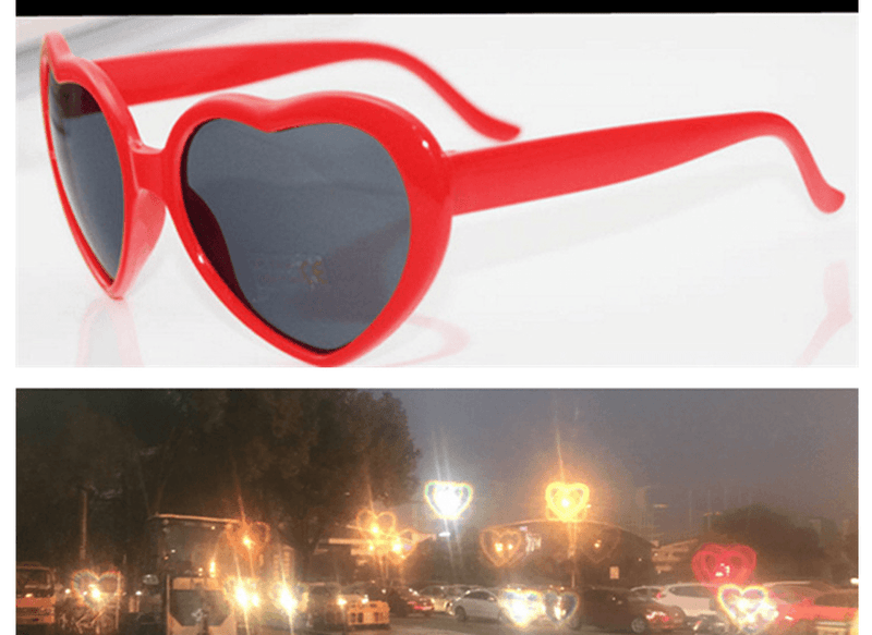 heart shaped effect glasses, view 8 - MRSLM
