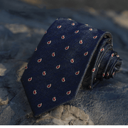 men's 7cm striped jacquard tie, view 7 - MRSLM