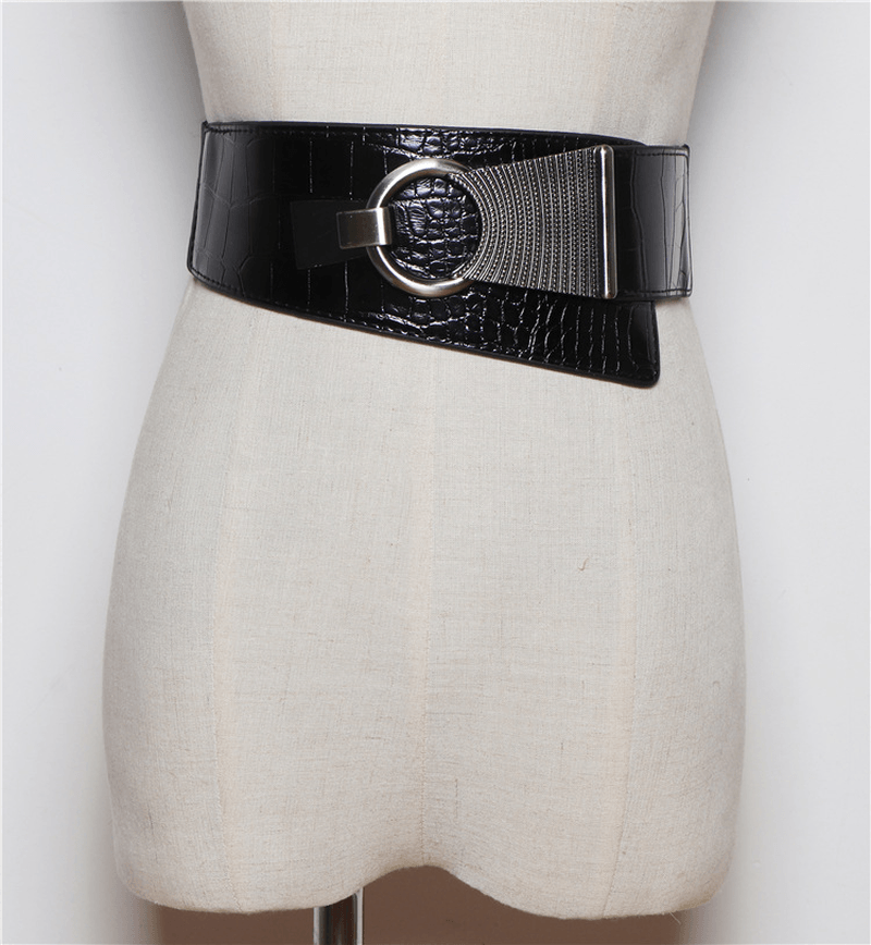 Black Elasticated Elastic Waist Width