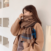 thick imitation cashmere scarf shawl, view 7 - MRSLM